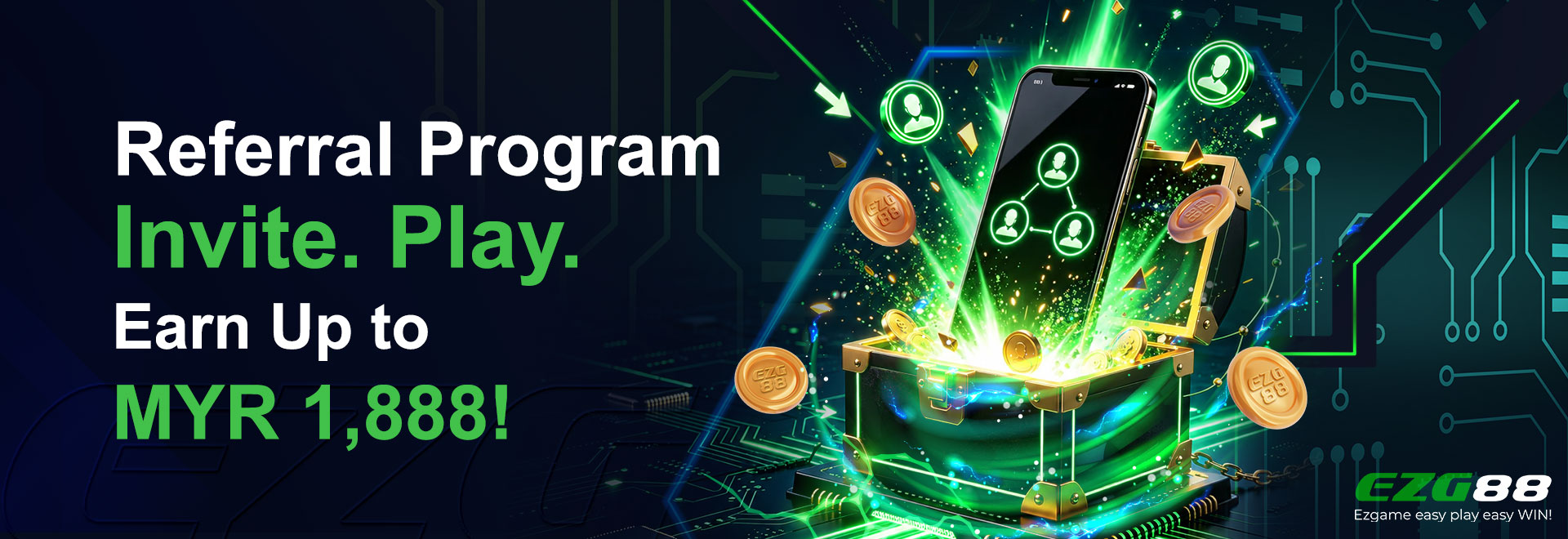 referral program invite play earn up to myr 1888